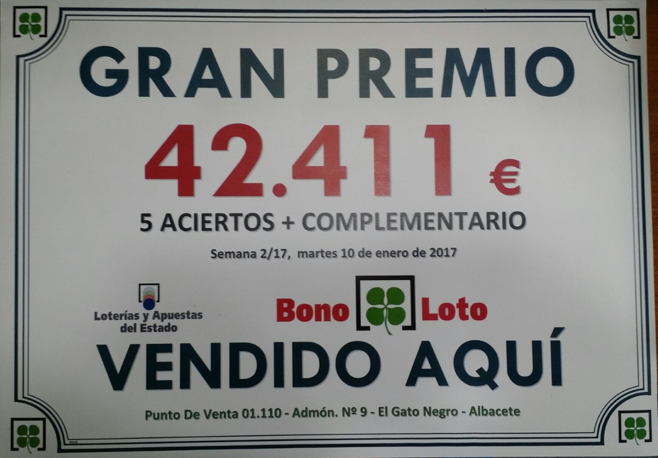 premio de bonoloto